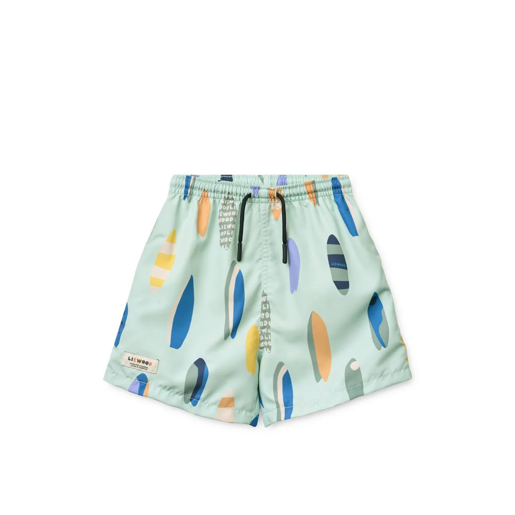 Short de bain DUKE imprimé - Boards / Light peppermint