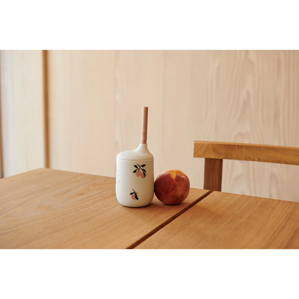 GOBELET AVEC PAILLE ELLIS PEACH / SEA SHELL MIX