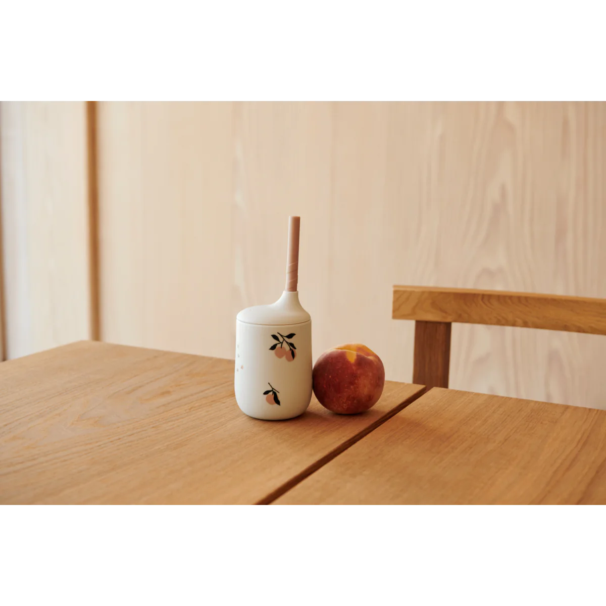 GOBELET AVEC PAILLE ELLIS PEACH / SEA SHELL MIX