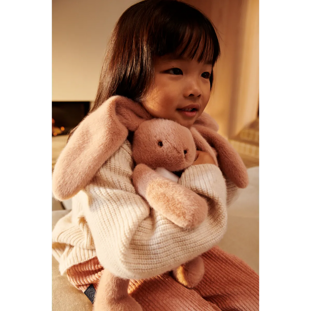 Lapin en peluche Berto - Rose