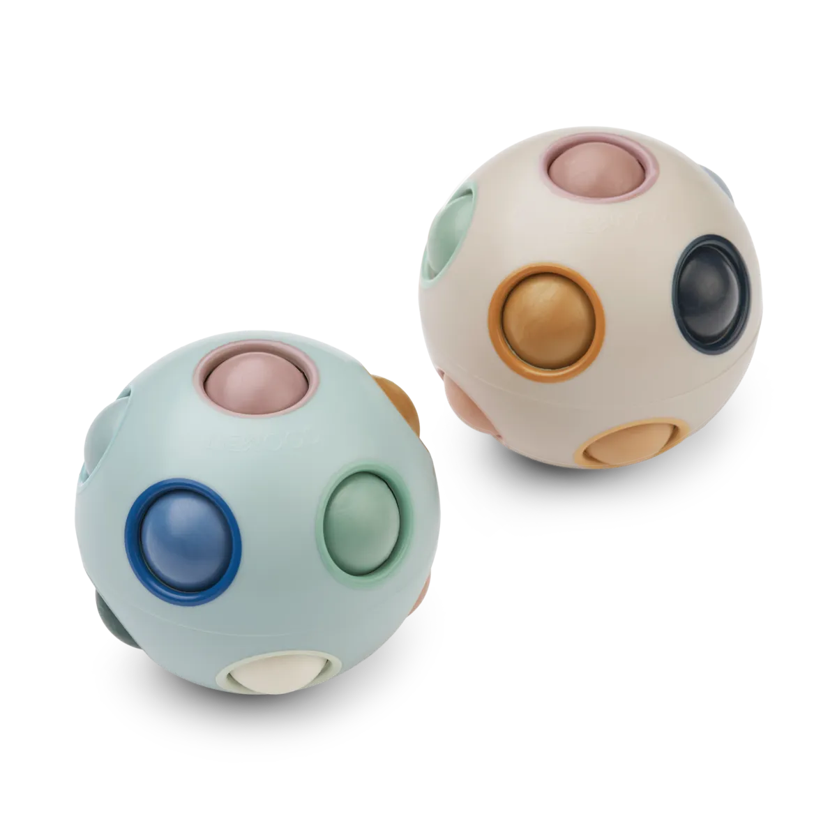 Solene Puzzle Ball 2-Pack - Ice blue multi mix