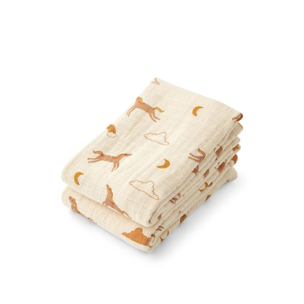 LOT DE 2 LANGES EN MOUSSELINE LEWIS DREAM