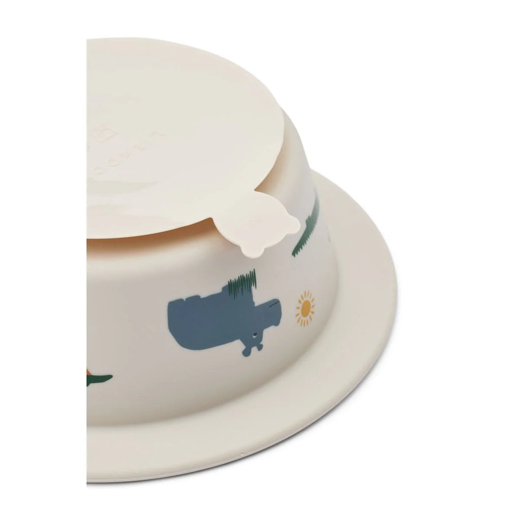 Double Bol à Ventouse Imprimé PEONY - Safari sandy mix