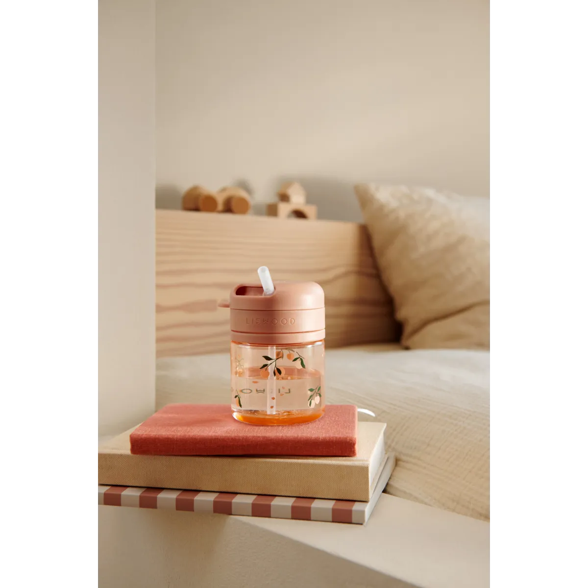 Gobelet avec paille en Tritan Pavia 280 ml - Pêche / Coquillage