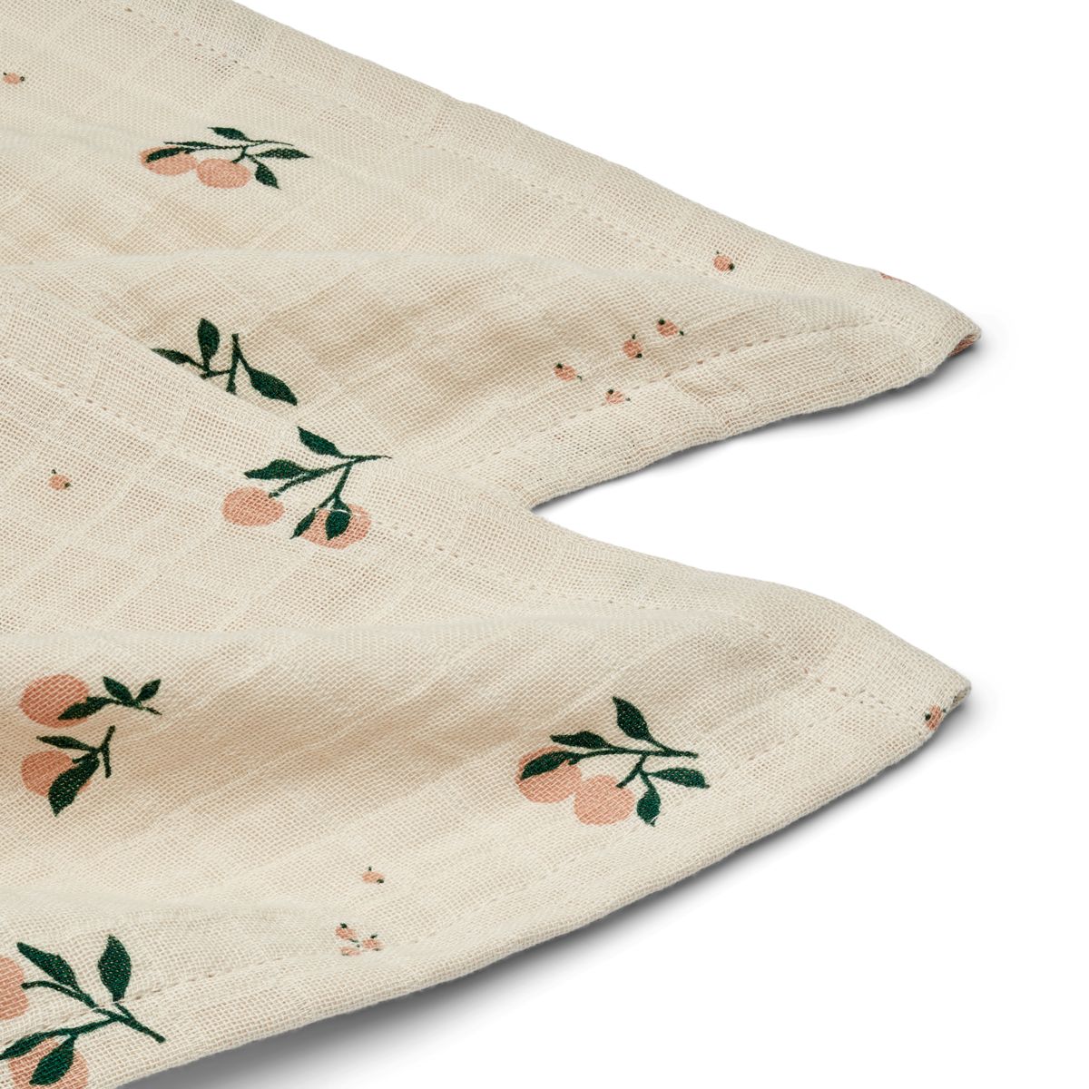 LOT DE 2 LANGES EN MOUSSELINE LEWIS PEACH / SEA SHELL MIX