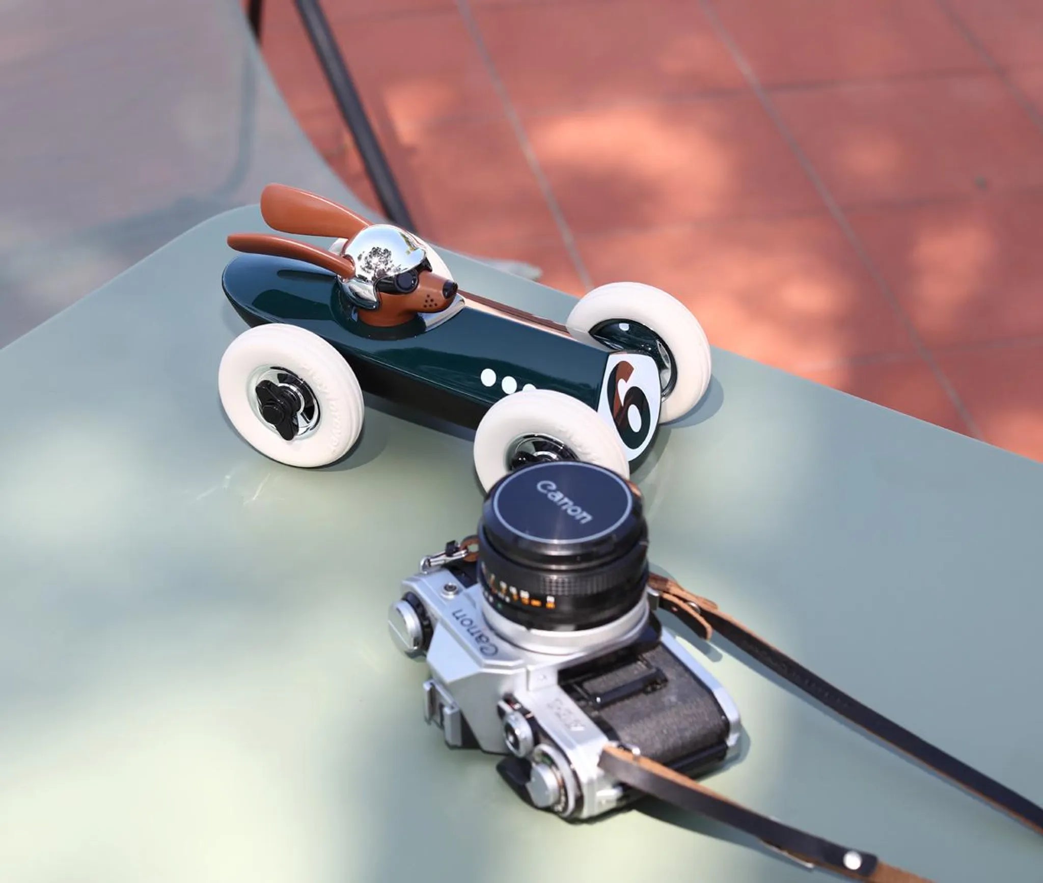Playforever - Voiture Rufus - Weller - Vert - L.21cm