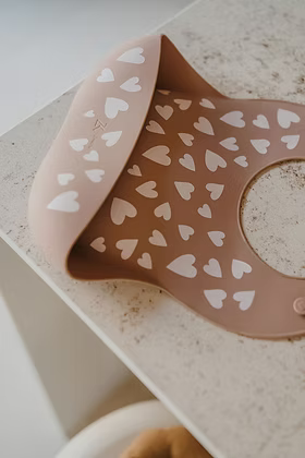 Bavoir en silicone | Fall in love Taupe