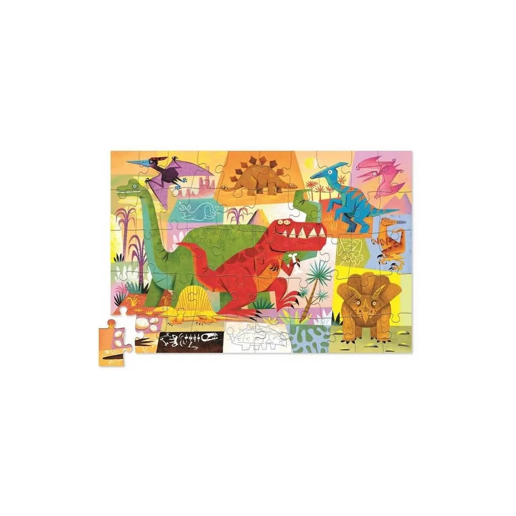 Puzzle Crocodile Creek en boîte Dino World - 50 pièces