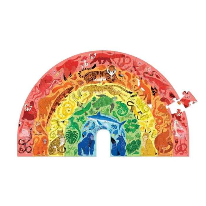 Puzzle - 100 pièces - Animaux - Arc-en-ciel - CROCODILE CREEK