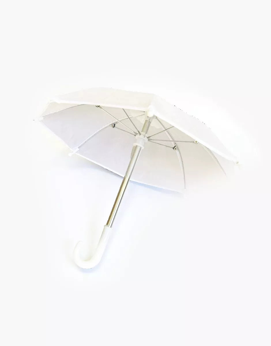 Parapluie pour poupée blanc