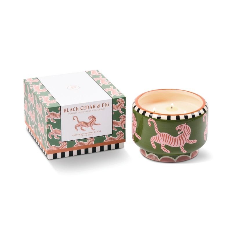 Bougie parfumée XL Adopo - Cèdre noir et figue