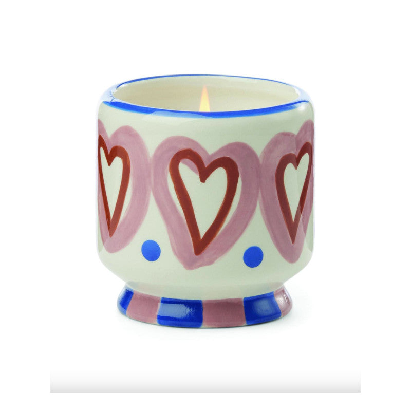 Bougie en céramique Adopo Hearts - Rosewood Vanilla