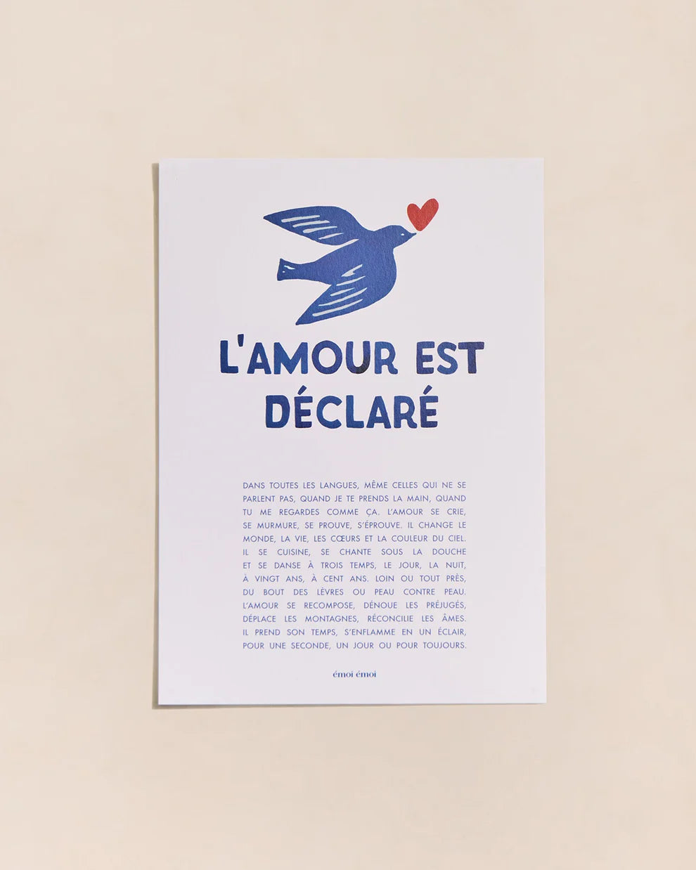Affiche - L'amour est déclaré