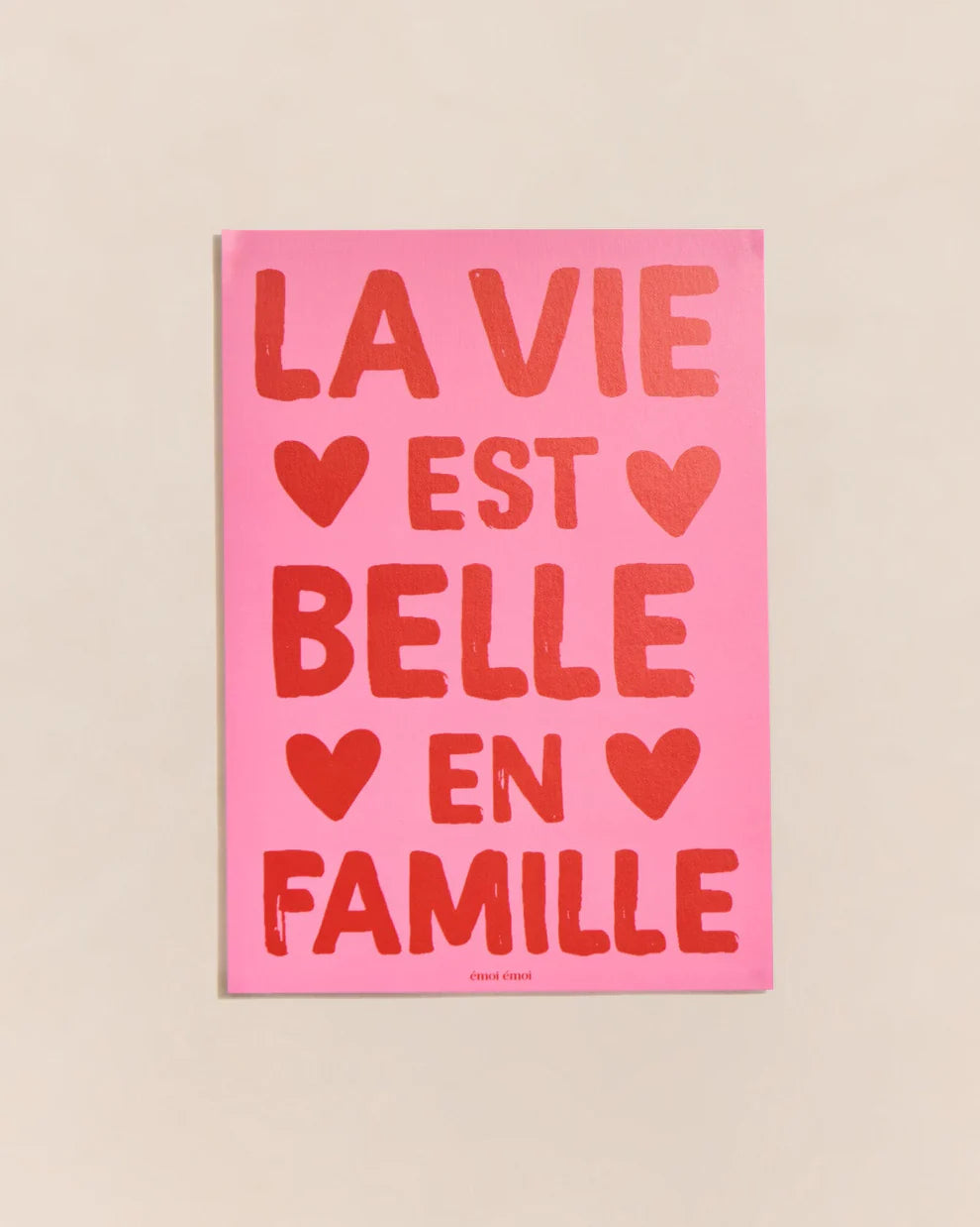 Affiche - La vie est belle en famille