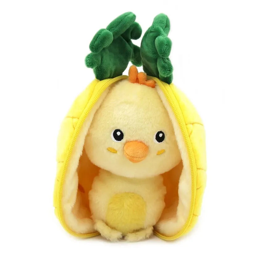 Peluche Nugget le poussin / Ananas