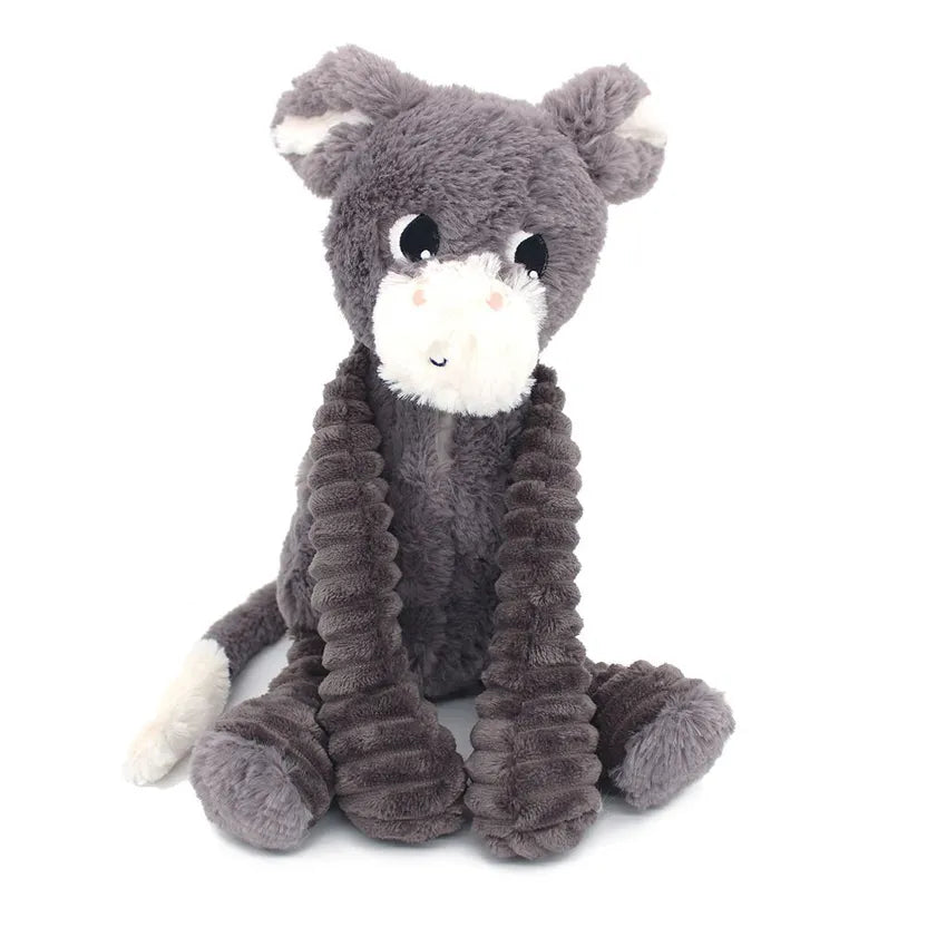 PTIPOTOS BY LES DEGLINGOS PELUCHE MAMAN BEBE POITOU L'ANE GRIS