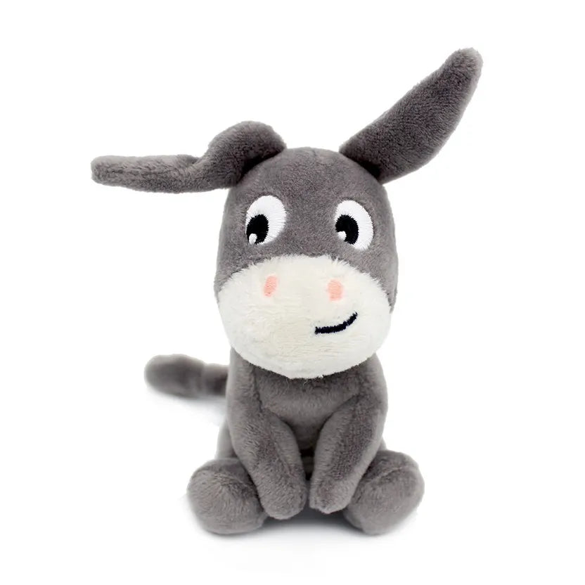 PTIPOTOS BY LES DEGLINGOS PELUCHE MAMAN BEBE POITOU L'ANE GRIS