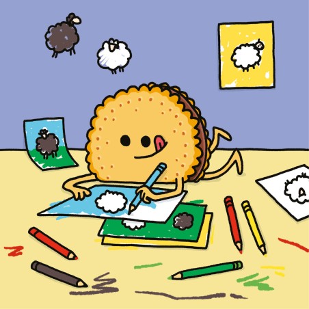 ANTOINE le biscuit aime dessiner