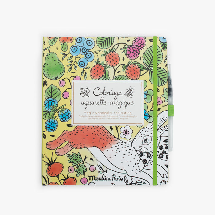 Cahier coloriage aquarelle magique - Le jardin du moulin