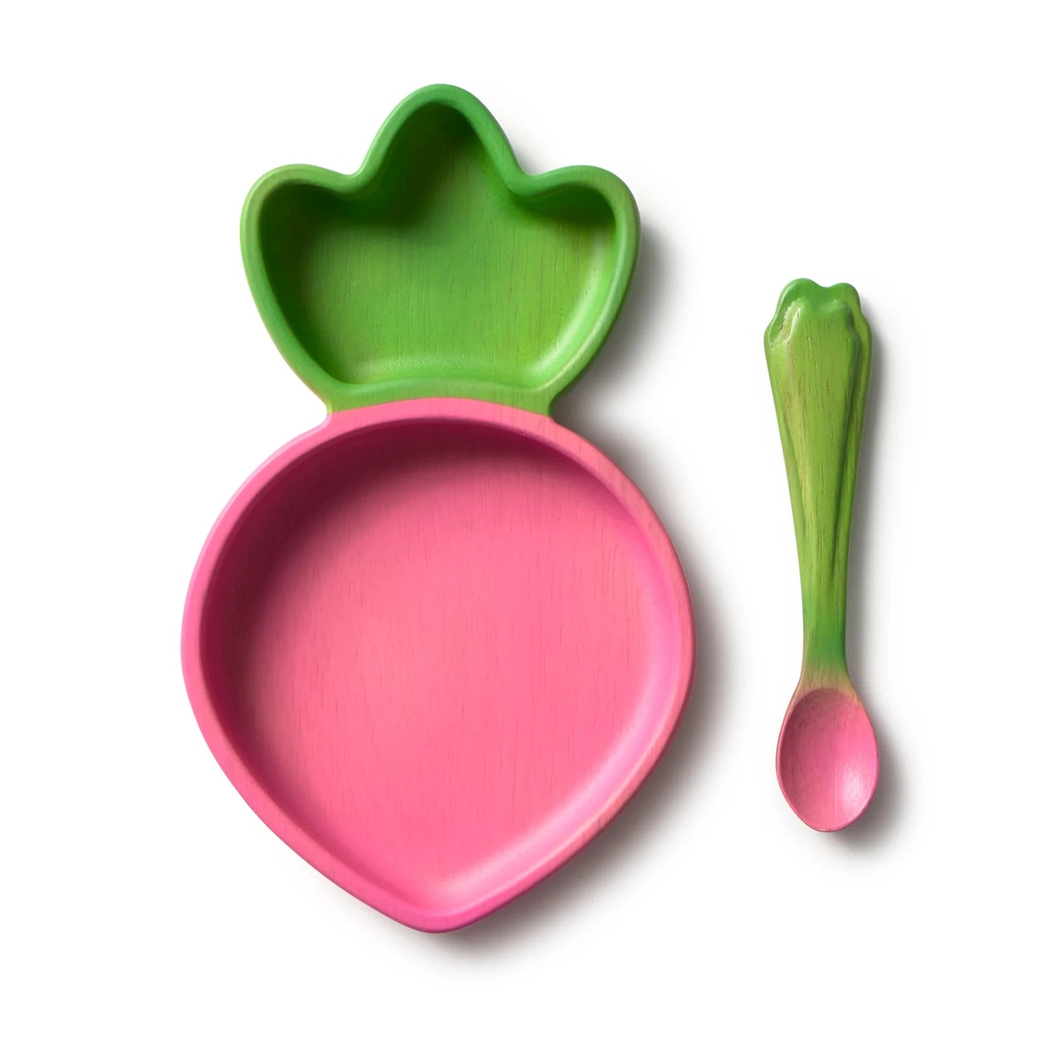 Ramona the Radish Vaisselle Enfant Assiette & Cuillère
