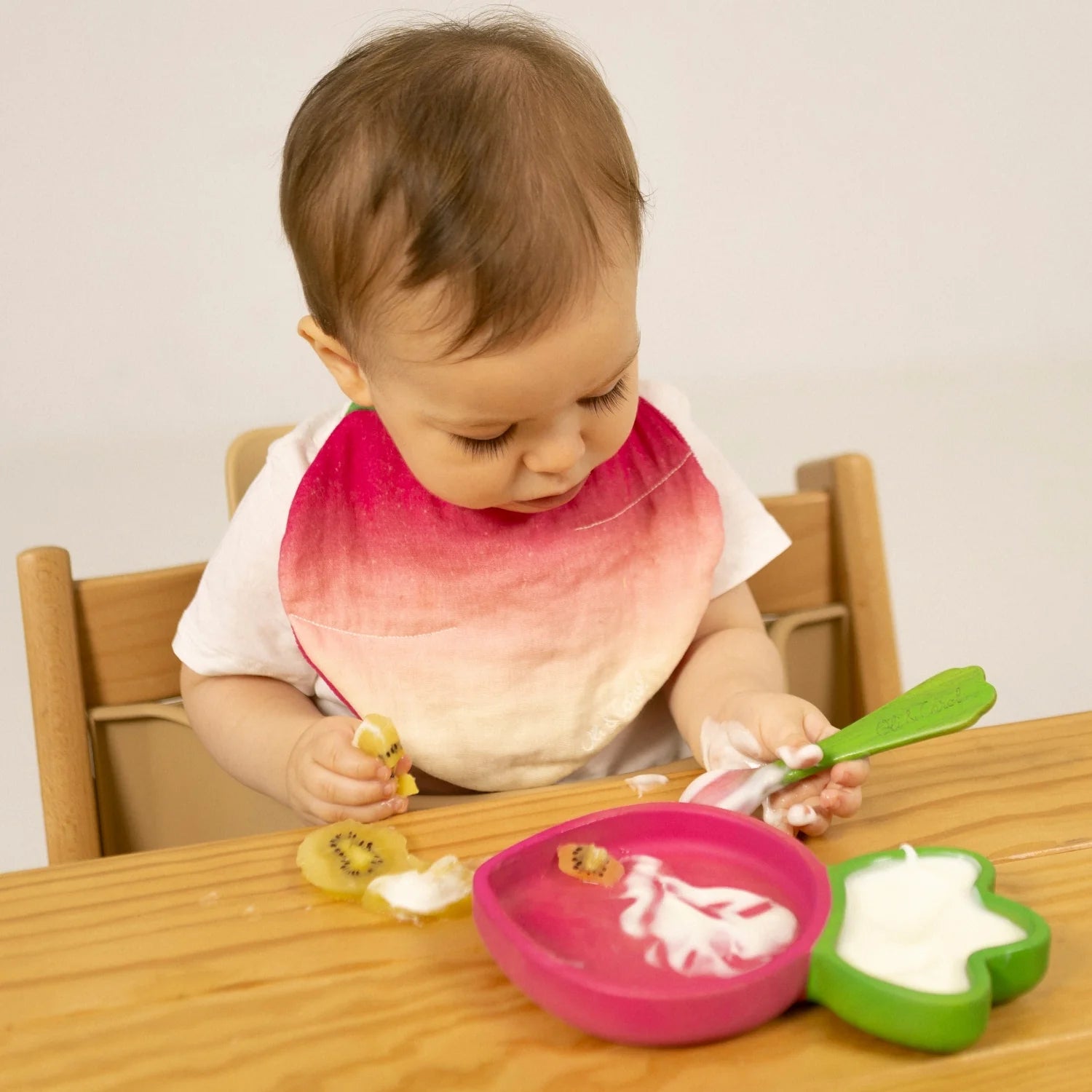 Ramona the Radish Vaisselle Enfant Assiette & Cuillère