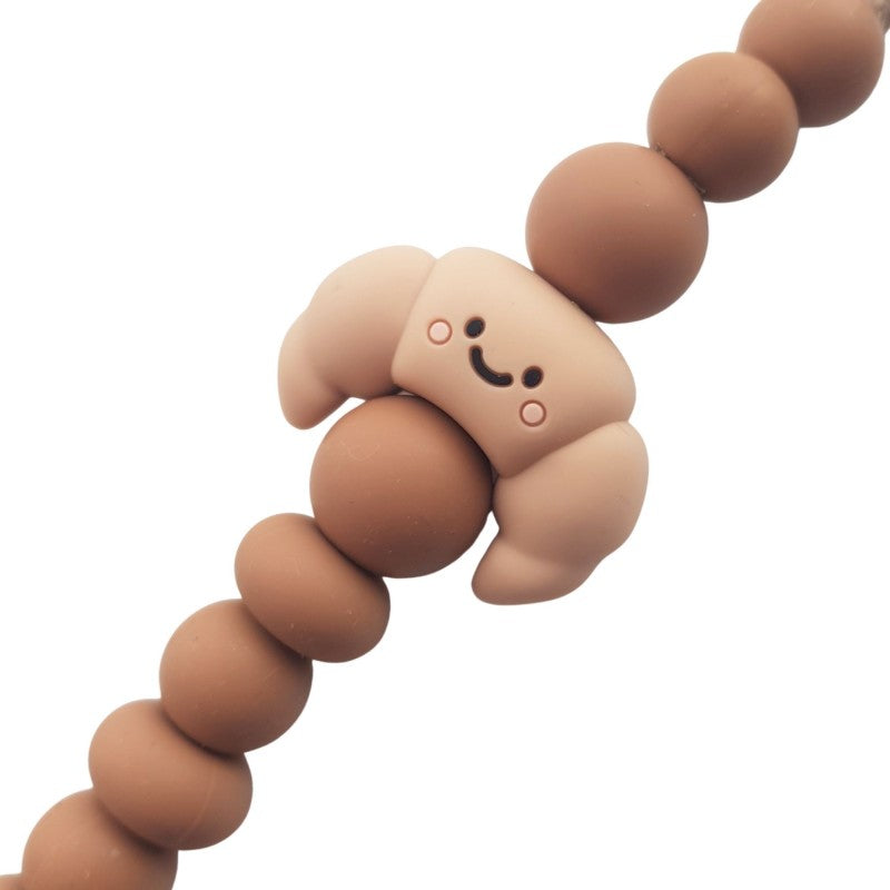 Attache tétine CROISSANT - plusieurs coloris disponibles