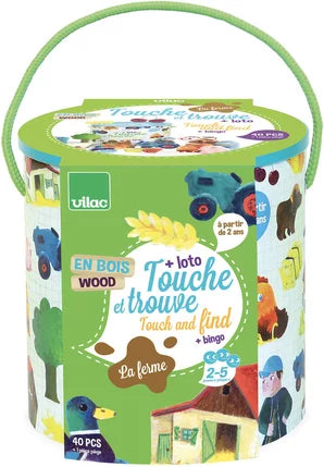 TOUCHE ET TROUVE LA FERME - EN BOIS