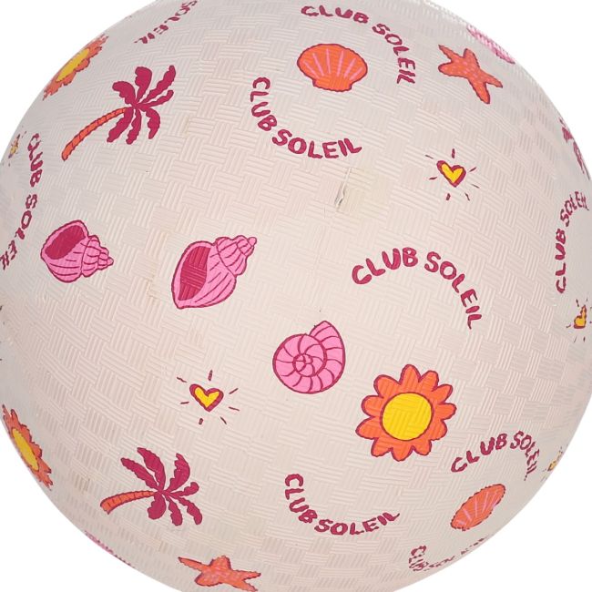 Ballon motifs coquillages fleurs bulots 20cm - Club soleil