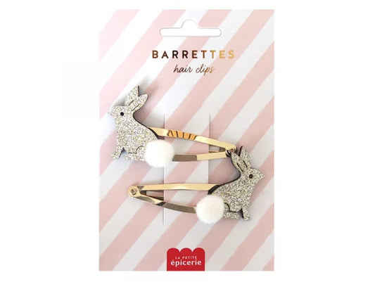 Barrettes cheveux - Lapin