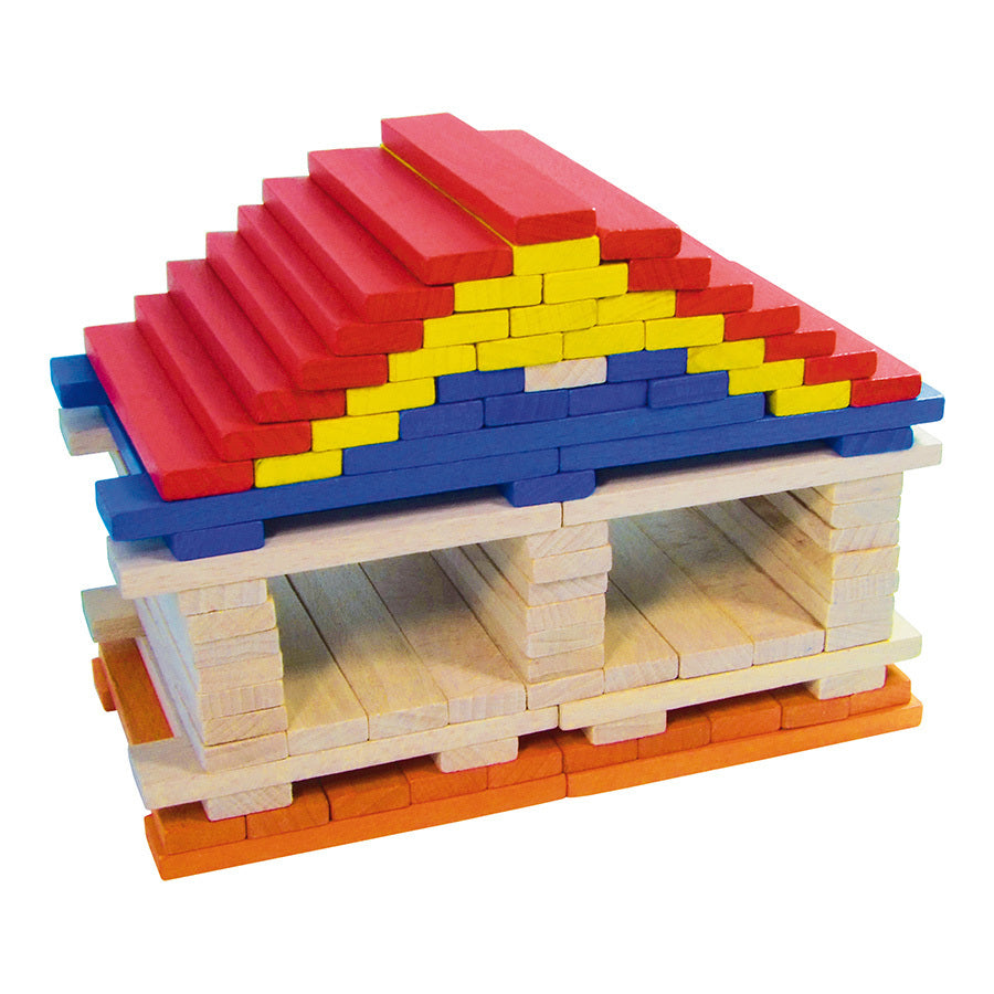 Jeu de construction en bois, Batibloc Color