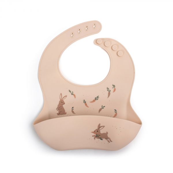 Bavoir en silicone - Lapin