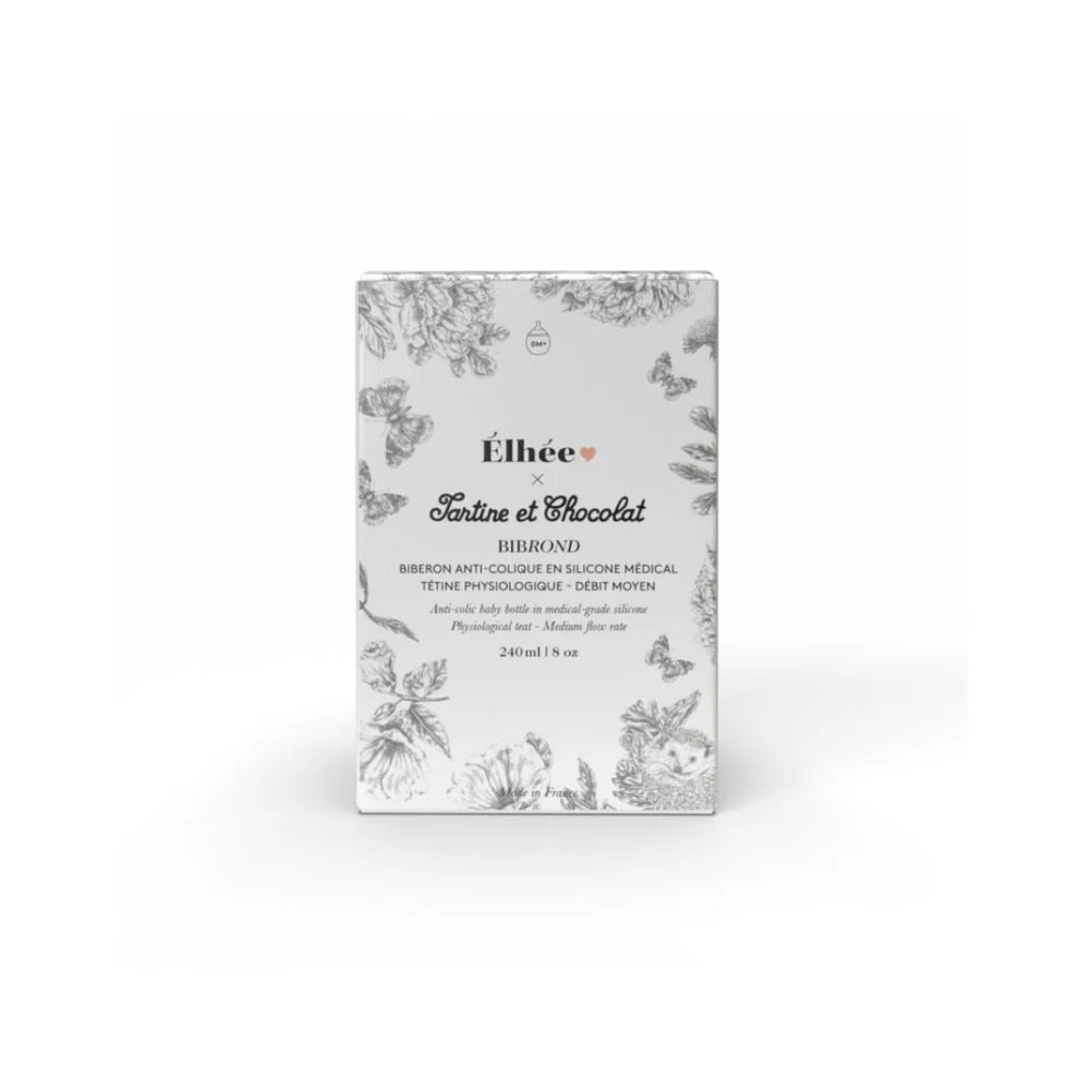 BIBERON 150ml - Tartine et Chocolat "Toile de Jouy" Gris