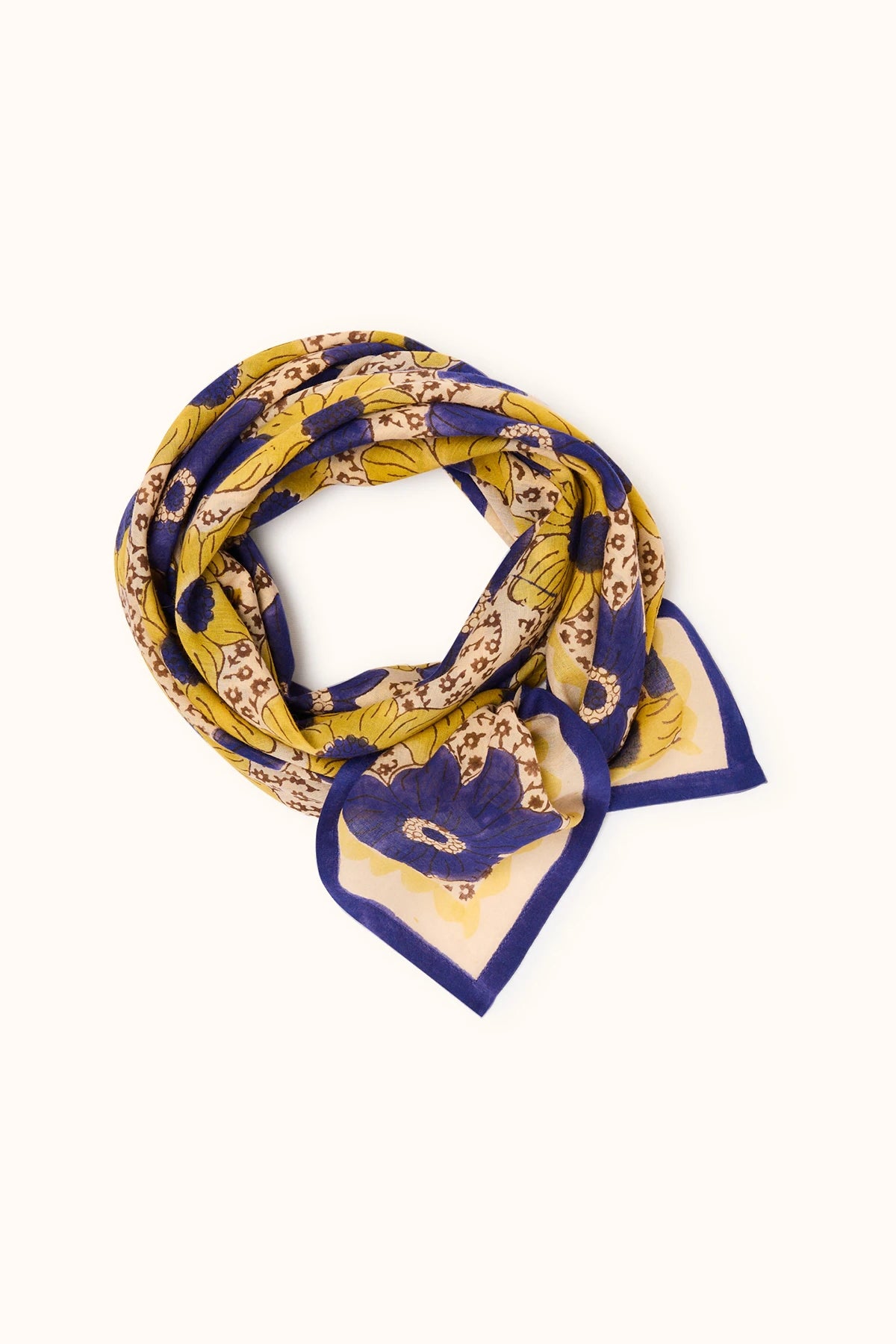 Big Foulard Dupatta ZINNIA MANGO