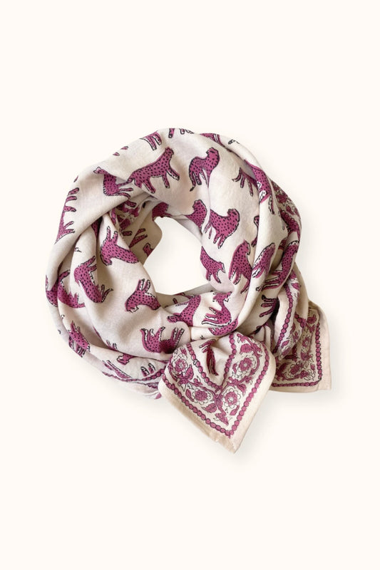 Big Foulard Latika "Bengale" - Macadamia