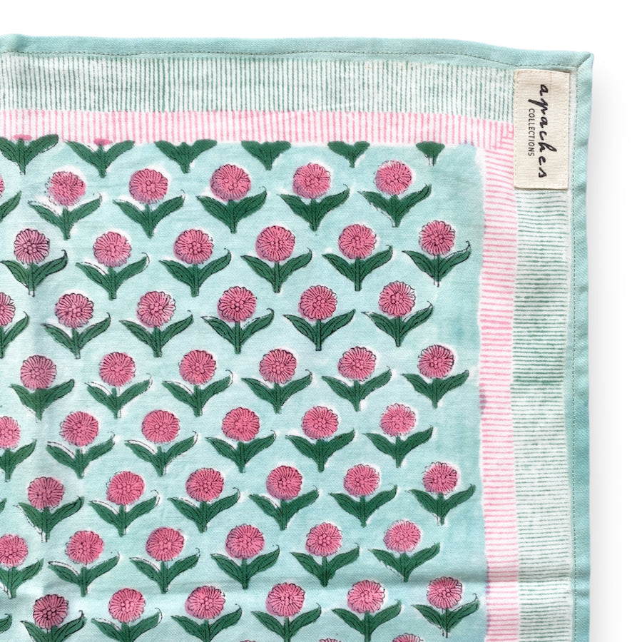 BIG FOULARD LATIKA "LOTUS" MENTHE