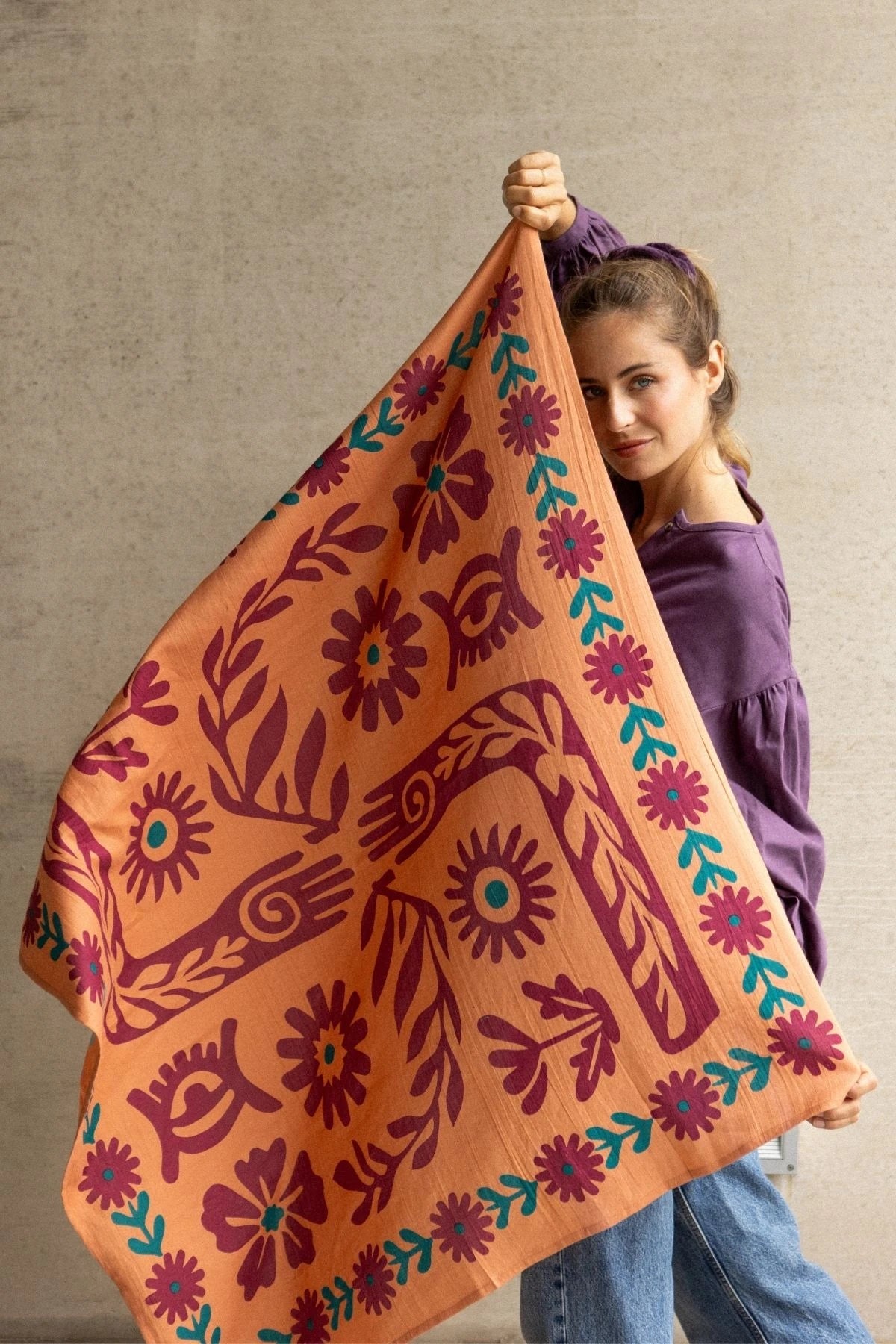 Big Foulard Latika "Rita" Rust