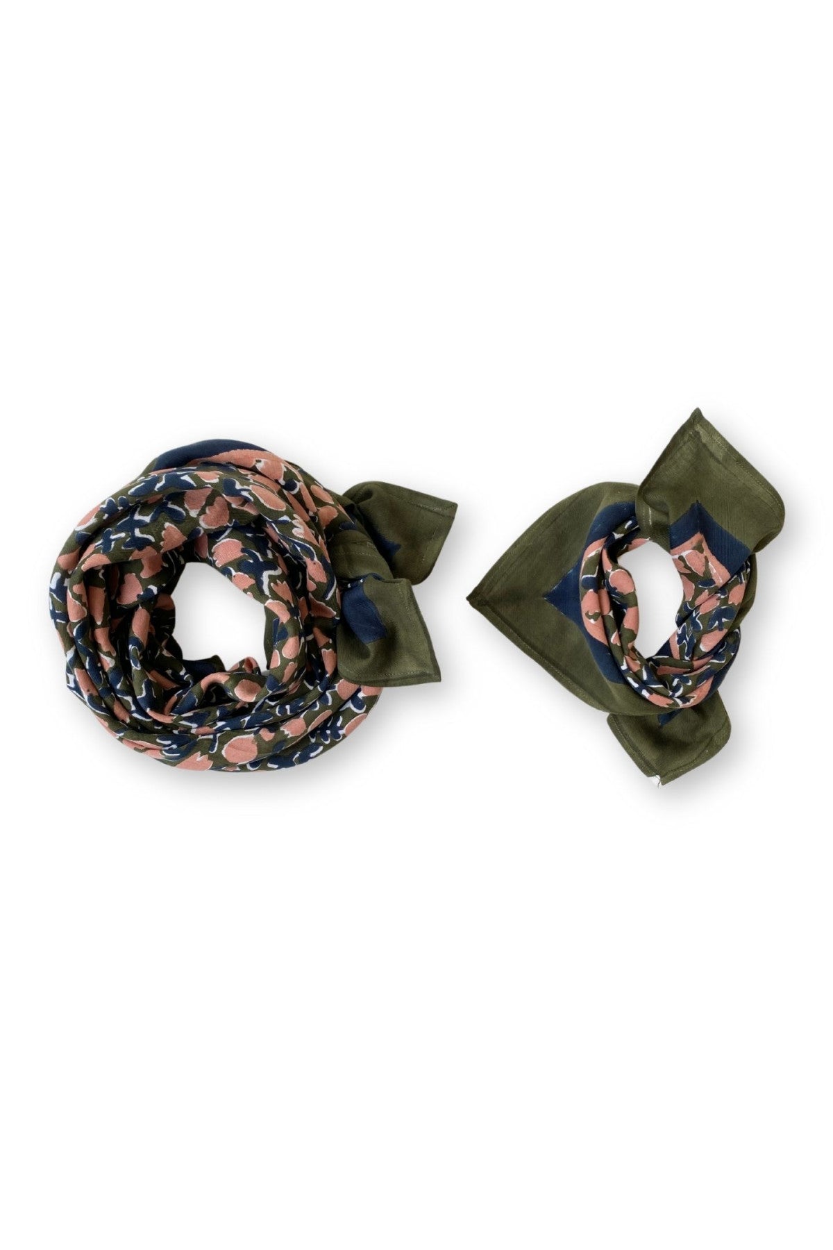 Big Foulard Latika "Tulipe" Kaki