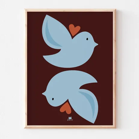 Affiche – Blue Birds