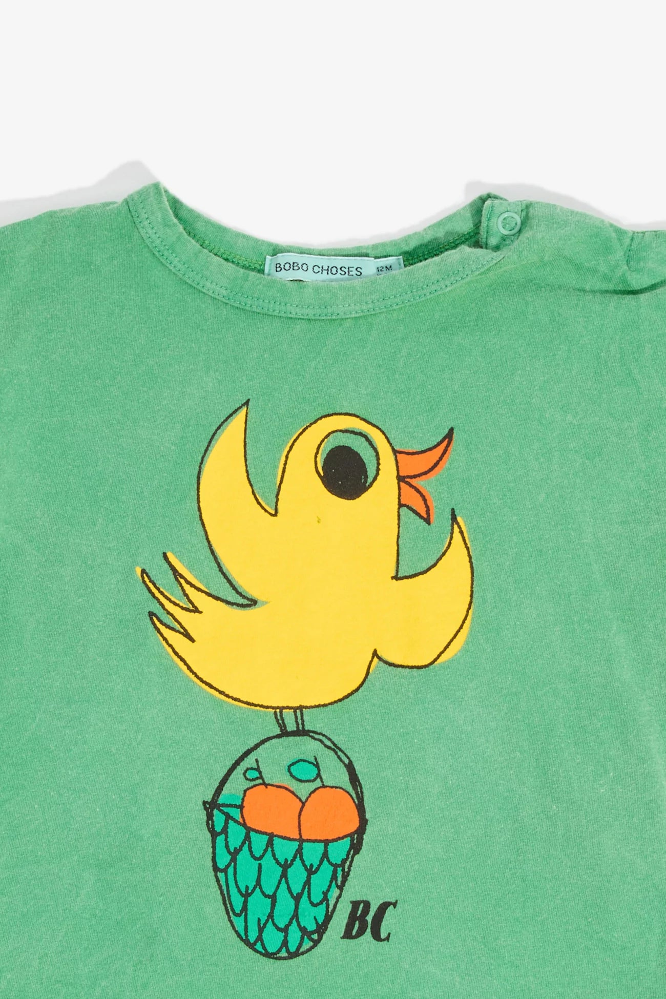 T-shirt Flying Oranges - Green - Bobo choses