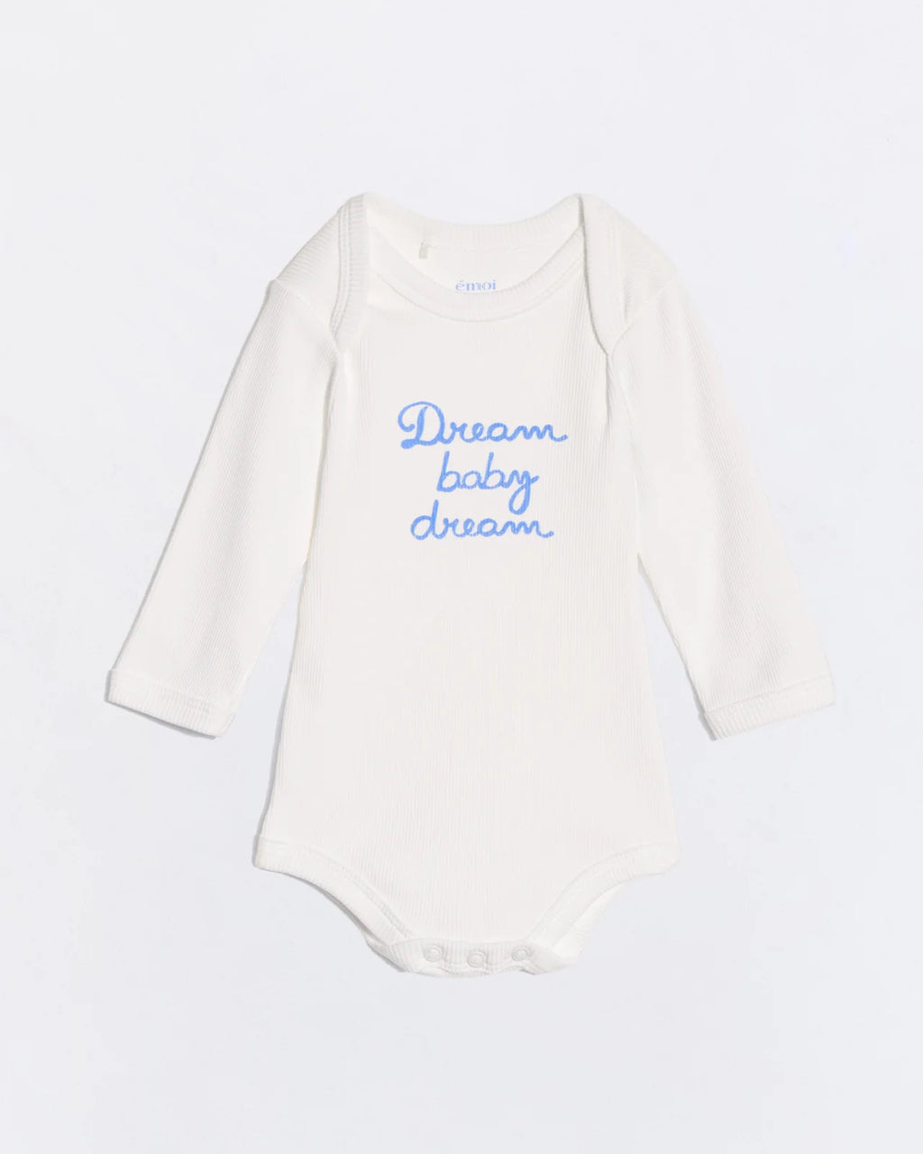 Le body Dream baby dream en coton bio côtelé - blanc