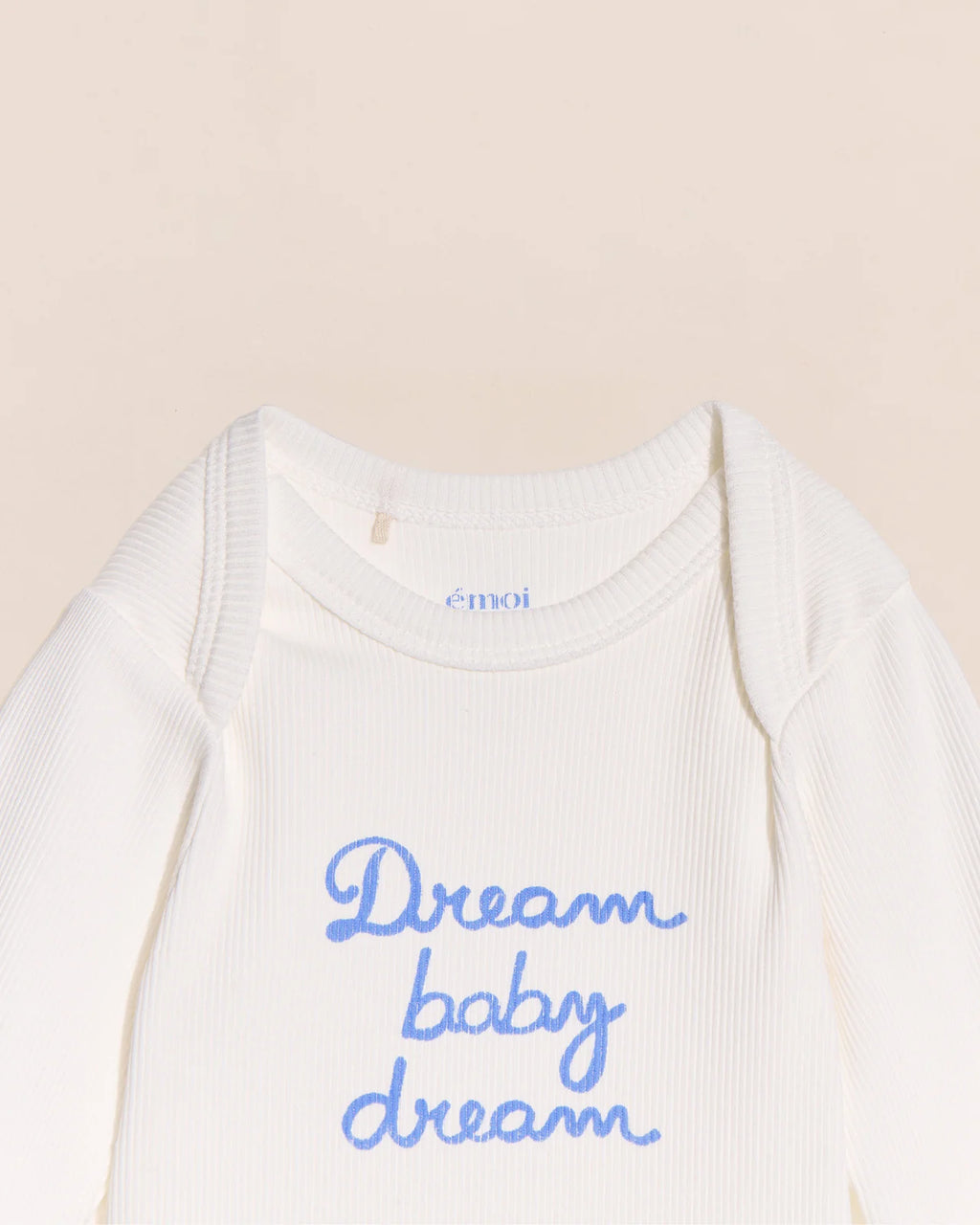 Le body Dream baby dream en coton bio côtelé - blanc