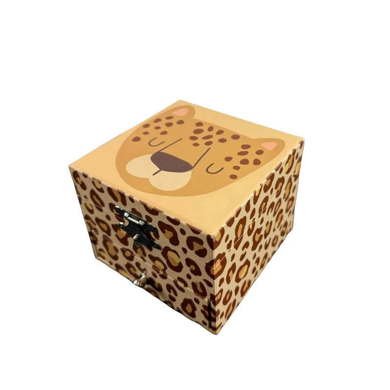 Boite à Musique Cube Leopard