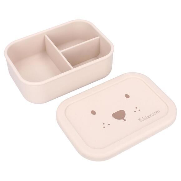 Boîte à goûter silicone Beige