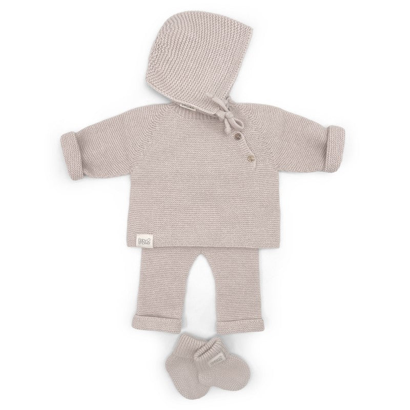 bonnet naissance tricot cashmere NUDE t1