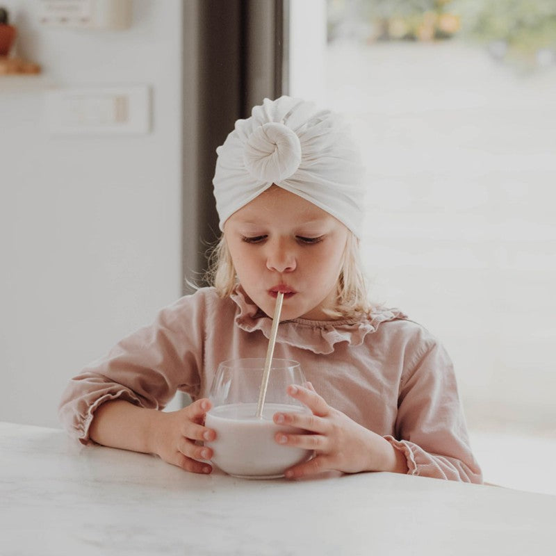 Bonnet turban - Crème