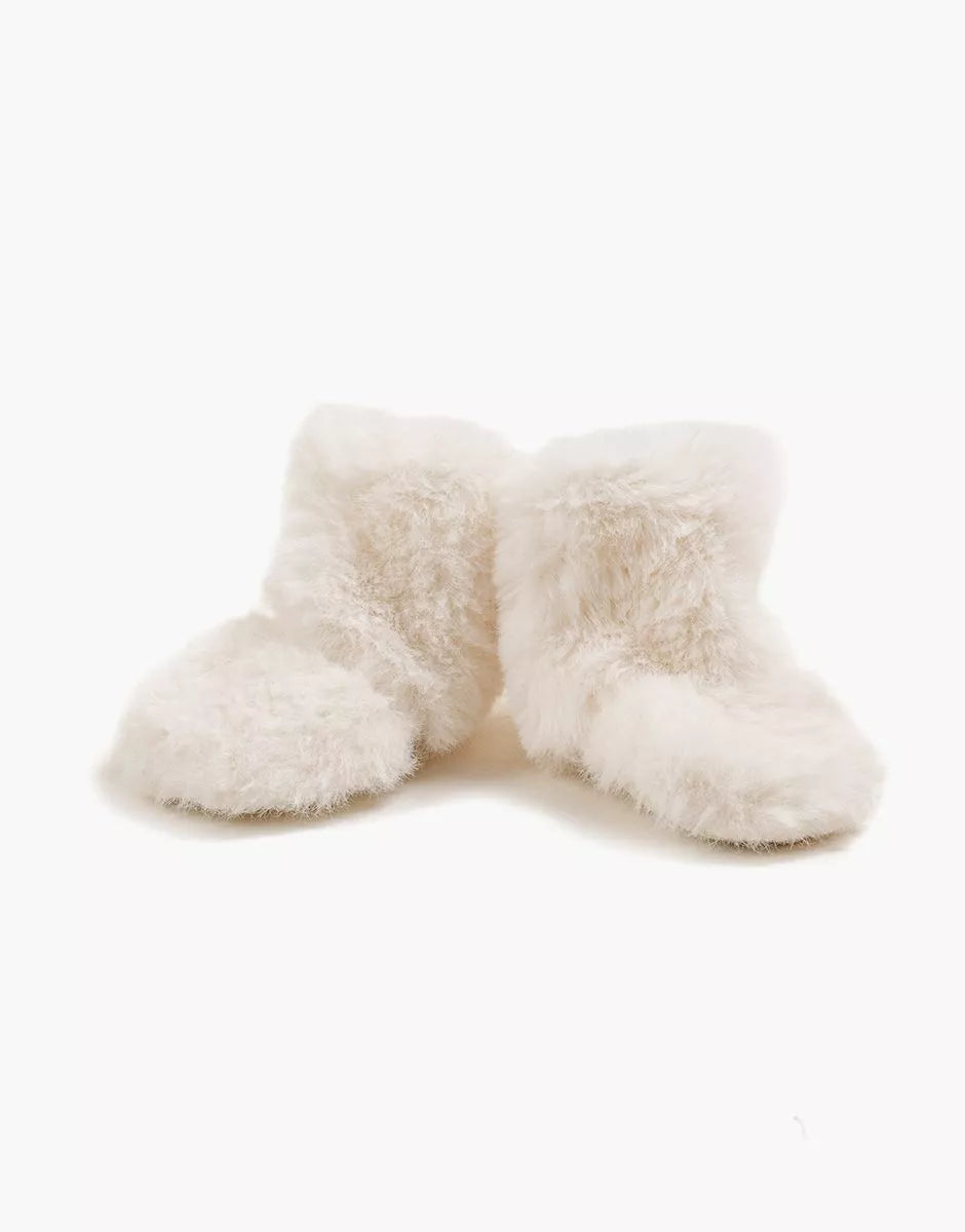 Snow Boots en fausse fourrure ecru