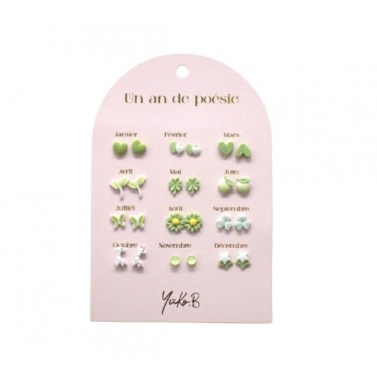 Boucles d'oreilles Un an de poésie Féerique - Yuko B