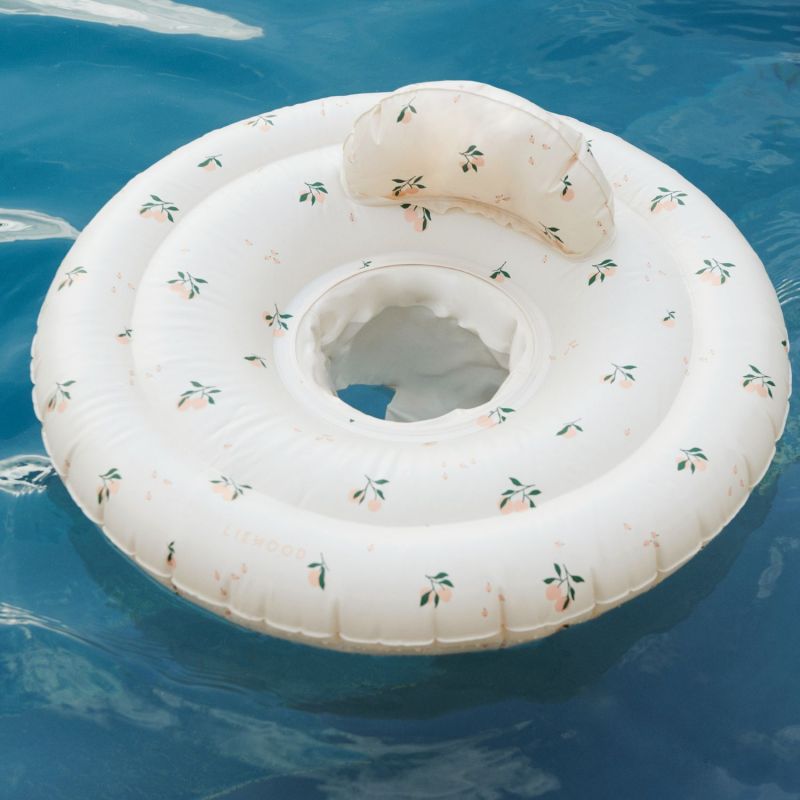 Dawn Baby Printed Swim Seat - Peach / Sea shell