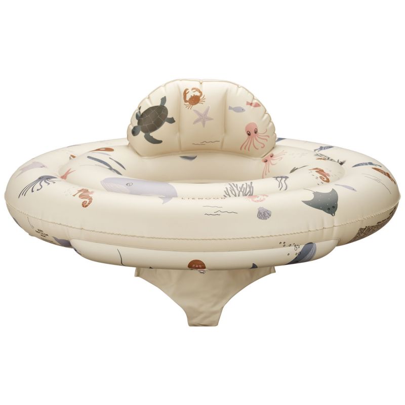 Dawn Baby Printed Swim Seat - Sea creature / Sandy