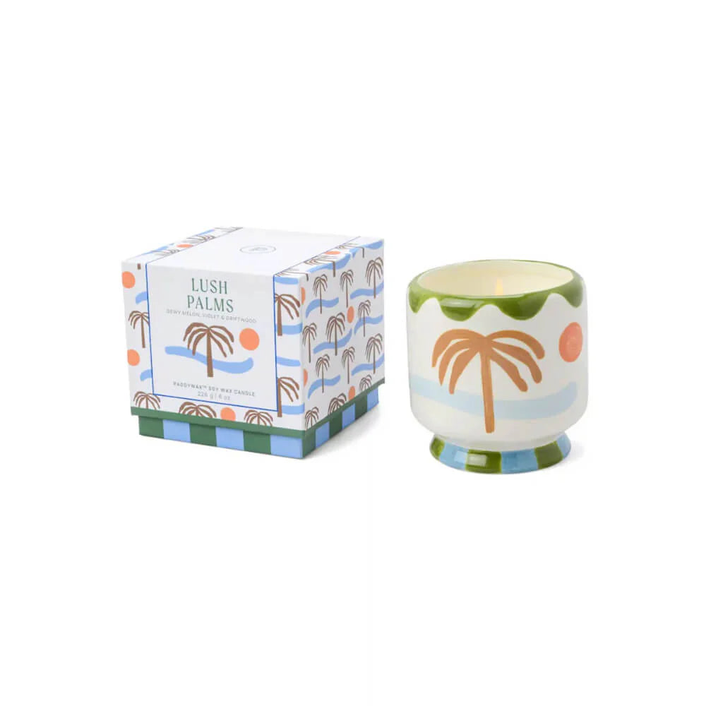 bougie ceramique adopo palm tree